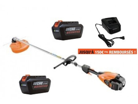 Debroussailleuse ECHO DSRM 3500 L Pack 2 Batteries LBP 56-V250 et Chargeur LCJQ 560C
