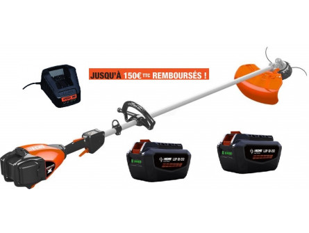 Debroussailleuse ECHO DSRM 2600 L Pack 2 Batteries LBP 50-250 et Chargeur LCJQ 560C