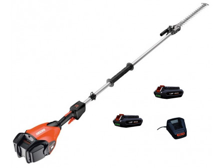 Taille Haies sur perche ECHO DHCA 2600 HD avec 2 Batteries LPB 56-V125 et avec un chargeur LCJQ-5602C.