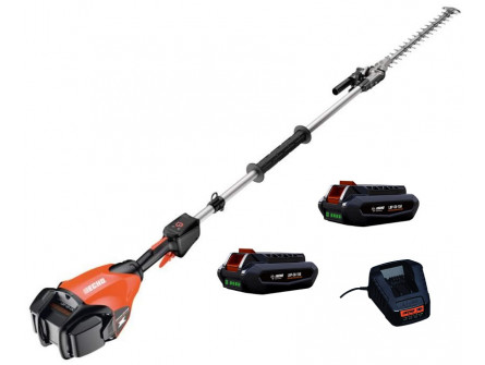 Taille Haies sur perche ECHO DHCAS 2600 HD avec 2 Batteries LPB 56-V125 et avec un chargeur LCJQ-5602C.