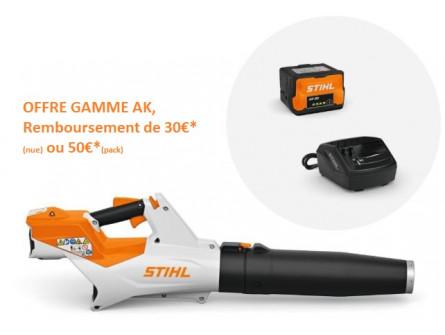 Souffleur à main STIHL BGA 60 Pack Initial avec avec AK 30 + AL 101