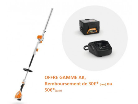 Taille Haies perche STIHL HLA 56 Pack INITIAL avec avec AK 20 + AL 101