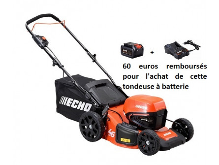 Tondeuse ECHO DLM 310-46P Pack Batterie LBP36-150 et Chargeur LC-3604