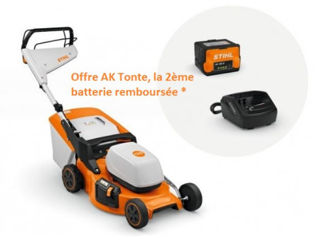 Tondeuse STIHL RMA 253 T Batterie  AK 30S + Chargeur AL 101