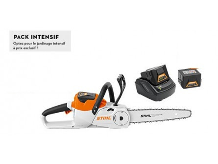 Tronçonneuse STIHL MSA 120 C-B Pack INTENSIF avec avec 2 x AK 20 + AL 101