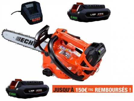 Tronçonneuse Elagueuse ECHO DCS 2500 T Pack 2 Batteries LPB 50-150 et Chargeur LCJQ-560