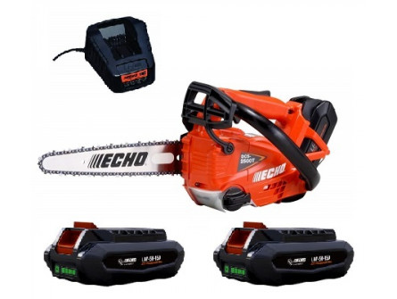 Tronçonneuse Elagueuse ECHO DCS 2500 TCA en 1/4 Pack 2 Batteries LPB 56-V125 et Chargeur LCJQ-560. avec avec 2 chaines d'origine