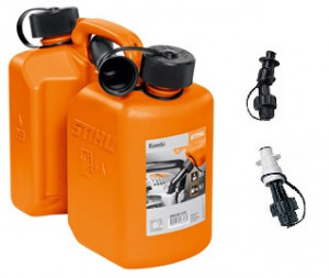 Bidon Combine Stihl Orange Standard avec becs verseurs