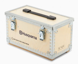 Caisse en bois HUSQVARNA pour Batterie