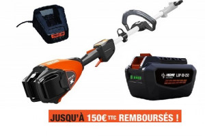 Debroussailleuse multifonction ECHO DPAS 2600 Pack 2 Batteries LPB 50-250 et Chargeur LCJQ-560.