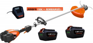 Debroussailleuse ECHO DSRM 2600 L Pack 2 Batteries LBP 50-250 et Chargeur LCJQ 560C