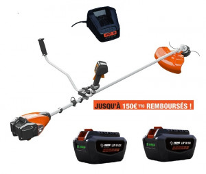 Debroussailleuse ECHO DSRM 2600 U Pack 2 Batteries LBP 50-250 et Chargeur LCJQ 560C