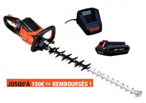 Taille Haies ECHO DHC 2800R Pack 2 Batteries LBP 56-V125 et Chargeur LCJQ-560