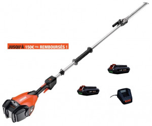 Taille Haies sur perche ECHO DHCA 2600 HD avec 2 Batteries LBP 56-V125 et avec un chargeur LCJQ-560C