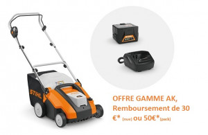 Scarificateur STIHL RLA 240 avec Batterie AK 30 + Chargeur AL 101