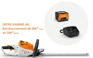 Taille Haies STIHL HSA 50 avec AK 10 + AL 101