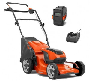 Tondeuse HUSQVARNA LC 137 i avec une batterie 40-B140 et un chargeur 40-C80