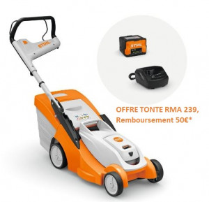 Tondeuse STIHL RMA 239 C + Batterie AK20 + Chargeur AL101