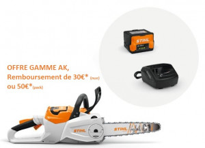 Tronçonneuse STIHL MSA 80 C Pack avec AK 30S + AL 101
