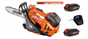 Tronçonneuse Elagueuse ECHO DCS 3500 T Pack 2 x Batterie LPB 56-V125 et Chargeur LCJQ-560 