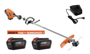 Debroussailleuse ECHO DSRM 2400 L Pack 2 Batteries LBP 56-V250 et Chargeur LCJQ 560C