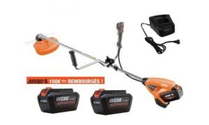 Debroussailleuse ECHO DSRM 2400 U Pack 2 Batteries LBP 56-V250 et Chargeur LCJQ 560C
