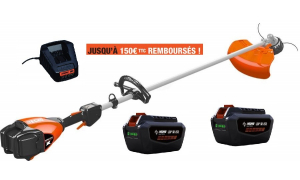 Debroussailleuse ECHO DSRM 2600 L Pack 2 Batteries LBP 50-250 et Chargeur LCJQ 560C