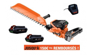 Taille Haies ECHO DHCS 2800 Pack 2 Batteries LPB 56-V125 et Chargeur LCJQ-560