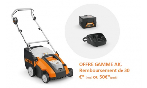 Scarificateur STIHL RLA 240 avec Batterie AK 30 + Chargeur AL 101